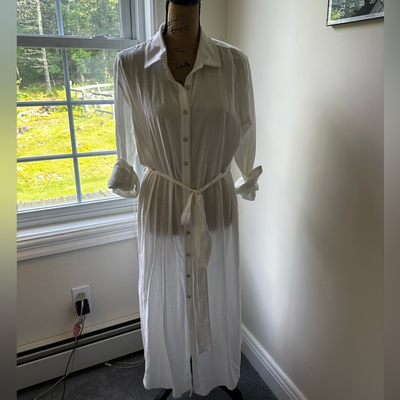 White Long Maaji Shirt Dress. NWOT - Picture 6 of 13